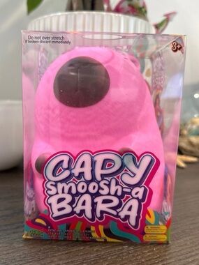 NEW Pink Capy Smoosh-A Bara Squishy Stress Squeeze Viral Fidget Five Below
